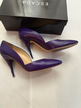 Escada Purple Pointed-Toe Stiletto Pumps